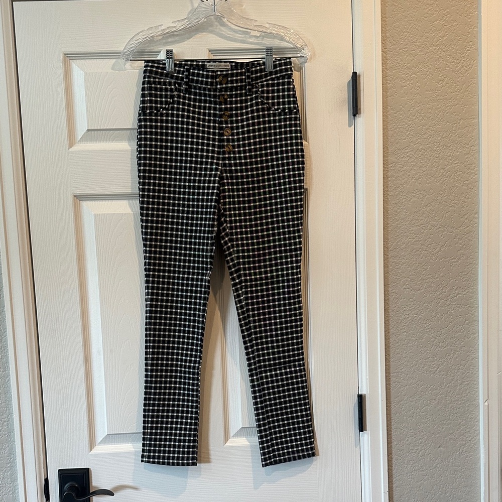 Urban Outfitters Monochrome Checkered Trousers